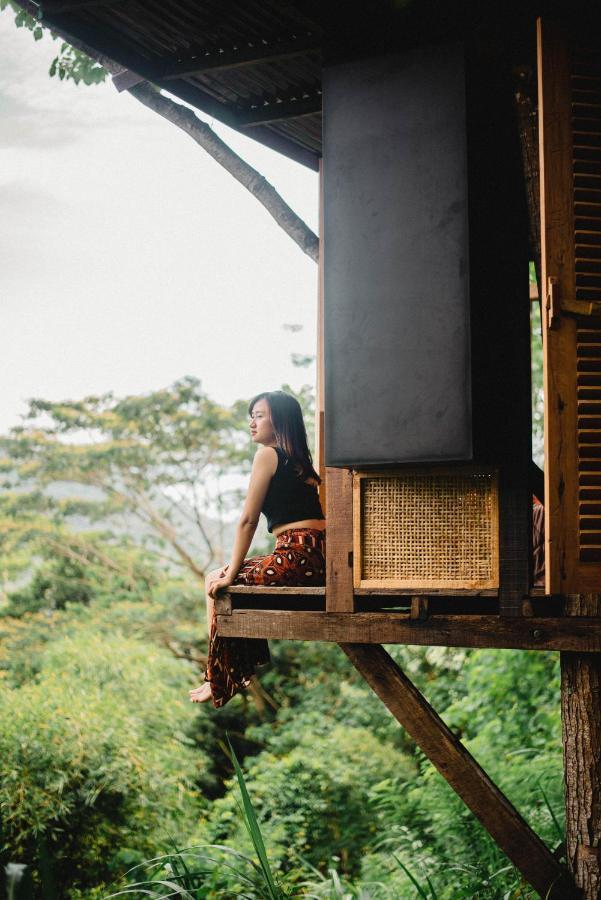 Villa Bird Hills Bamboo House Karangasem Exterior foto