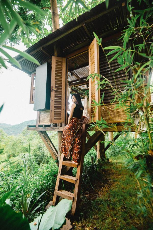 Villa Bird Hills Bamboo House Karangasem Exterior foto